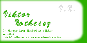 viktor notheisz business card